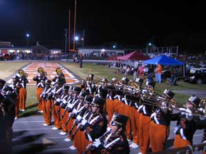 Elizabethton Band warms up
