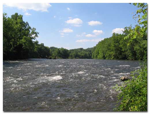 Watauga River in Elizabethton Tennessee